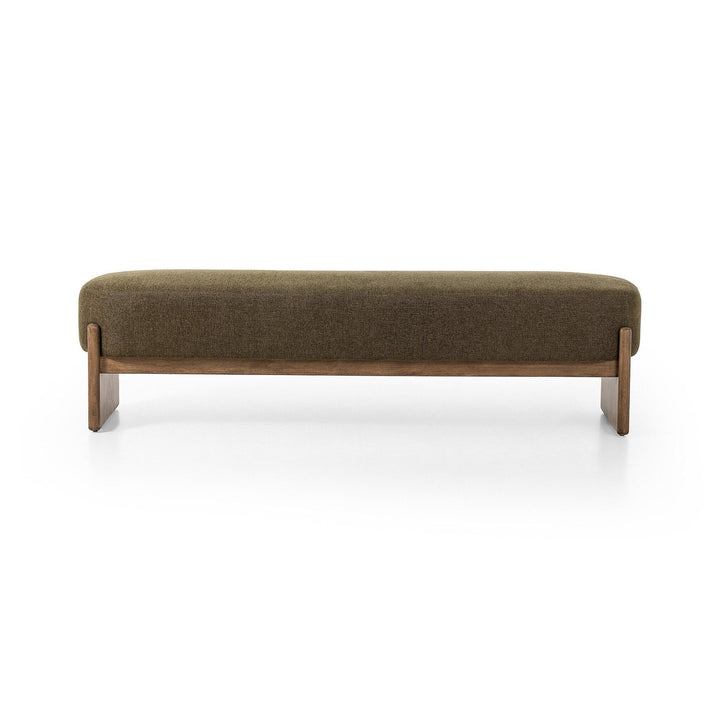 Knox Accent Bench - Sutton Olive - Olive, Natural