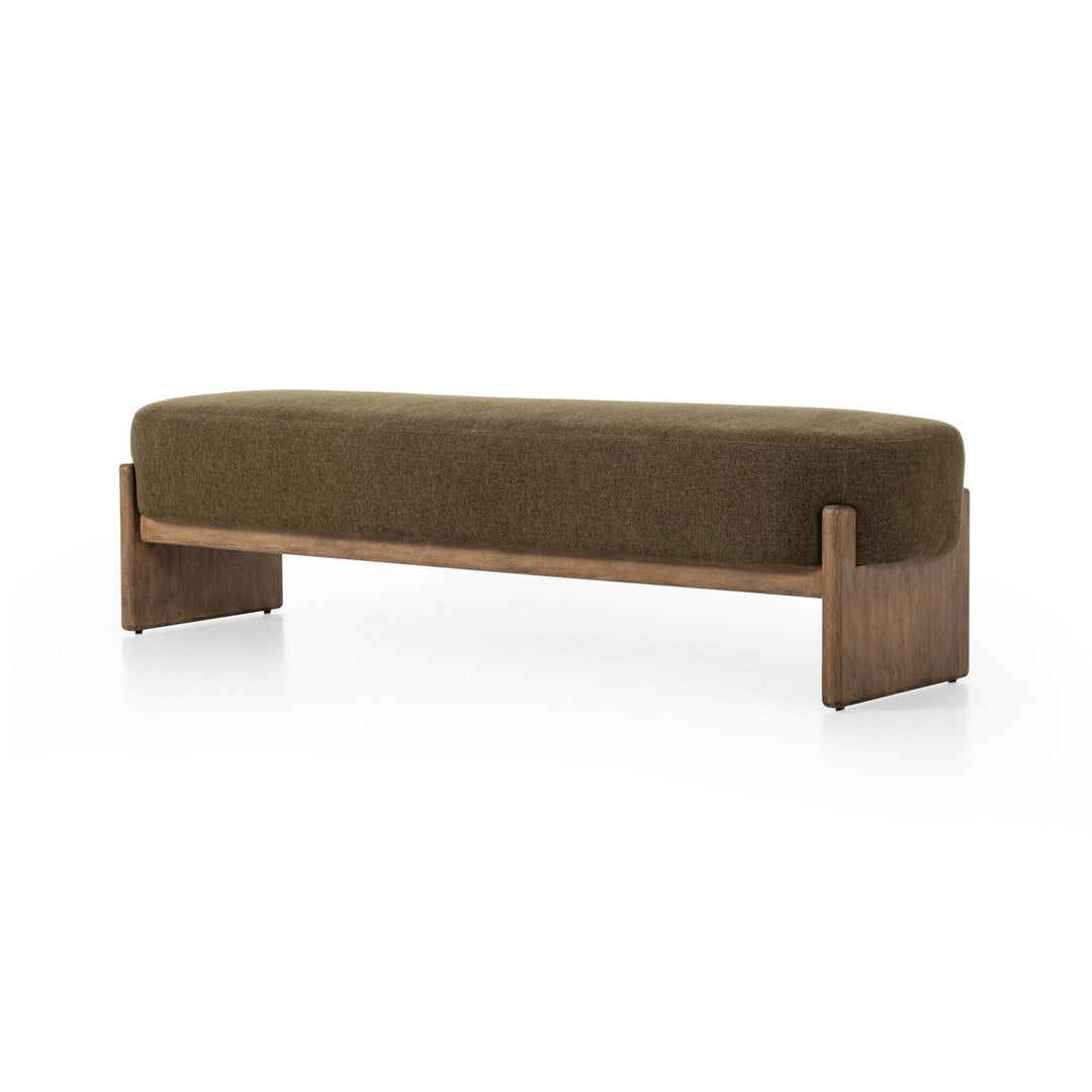 Knox Accent Bench - Sutton Olive - Olive, Natural