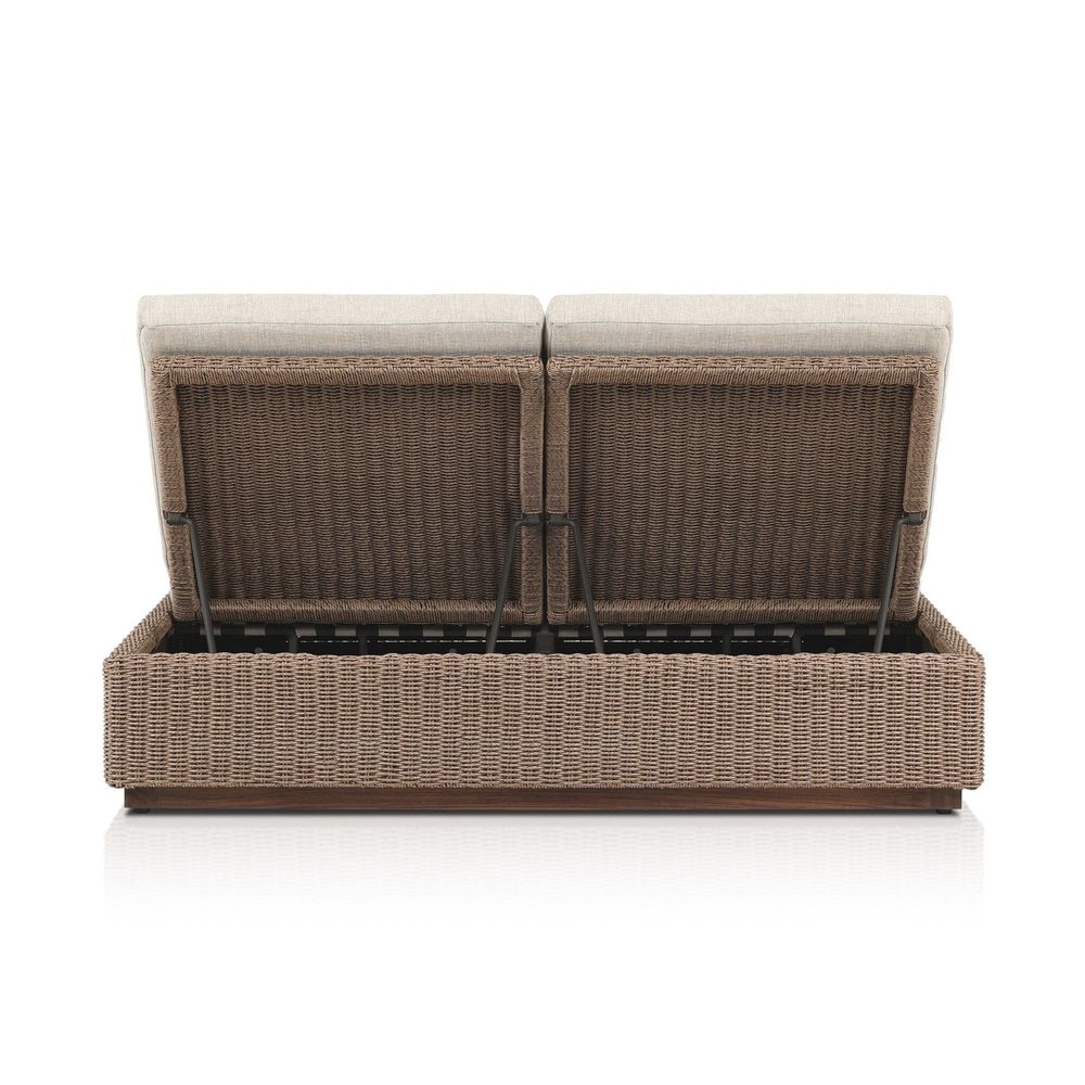 Lorelei Outdoor Double Chaise - Alessi Buff