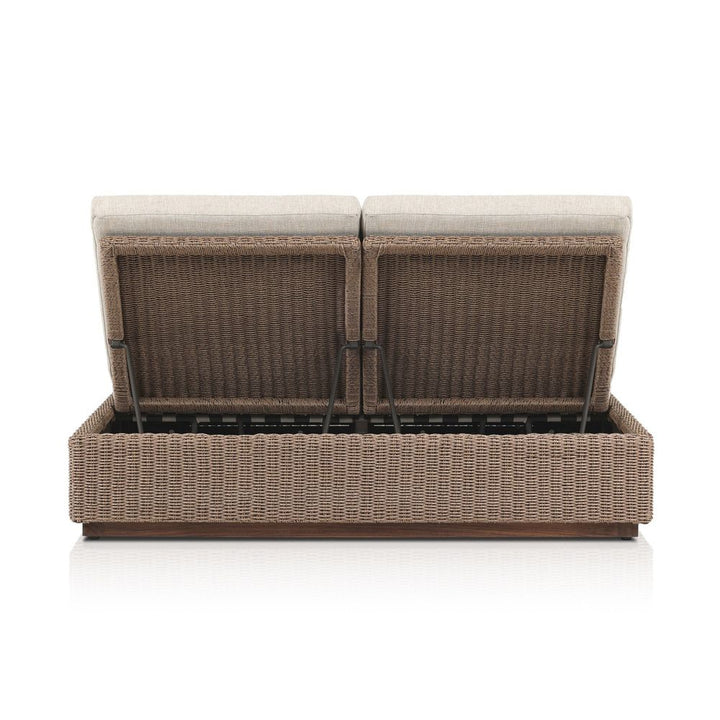 Lorelei Outdoor Double Chaise - Alessi Buff