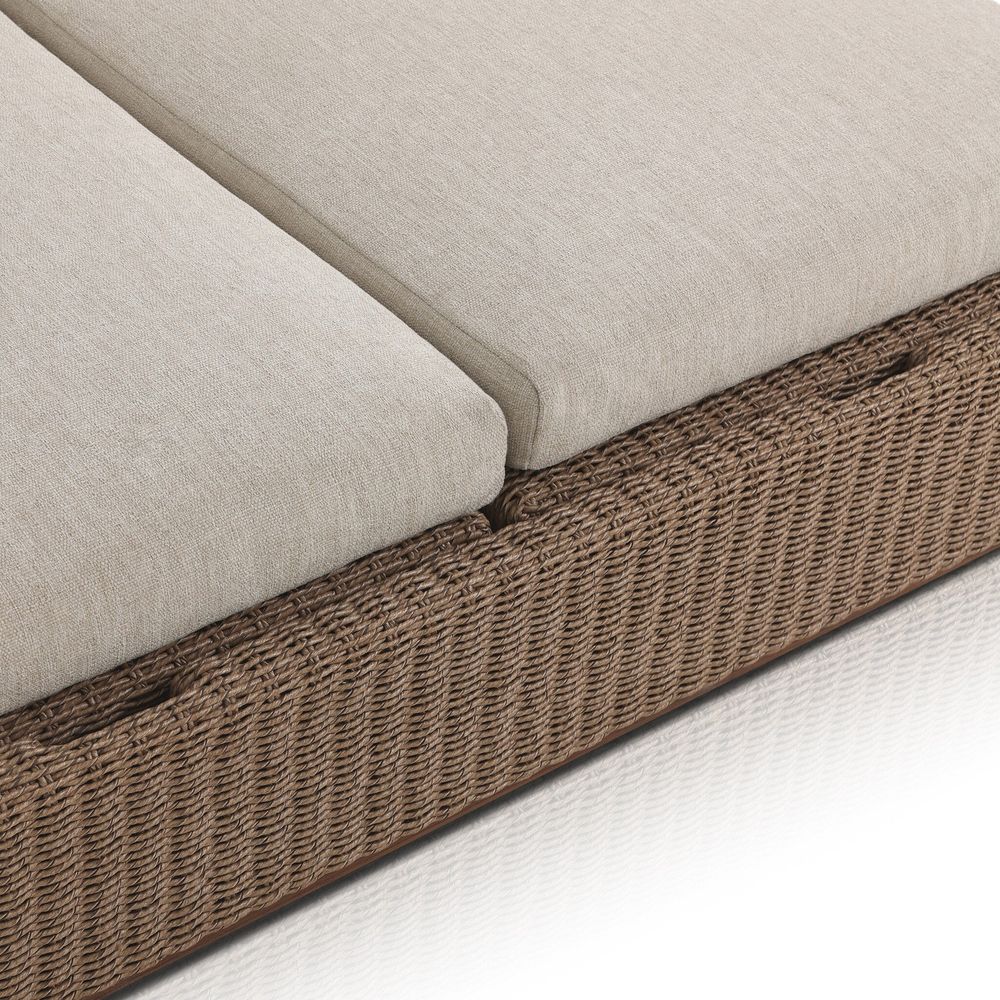 Lorelei Outdoor Double Chaise - Alessi Buff