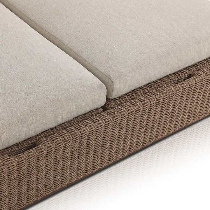 Lorelei Outdoor Double Chaise - Alessi Buff