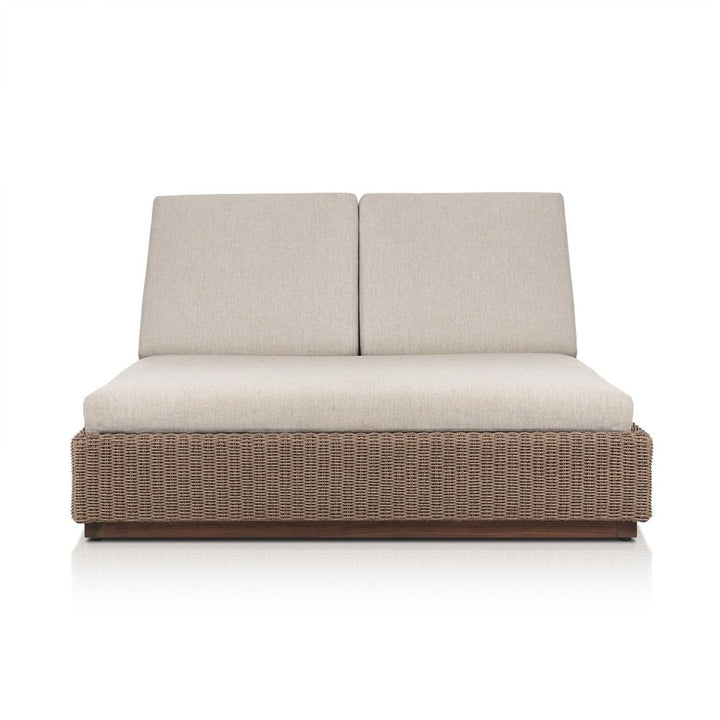 Outdoor Chaise & Sun Loungers Lorelei Outdoor Double Chaise - Alessi Buff