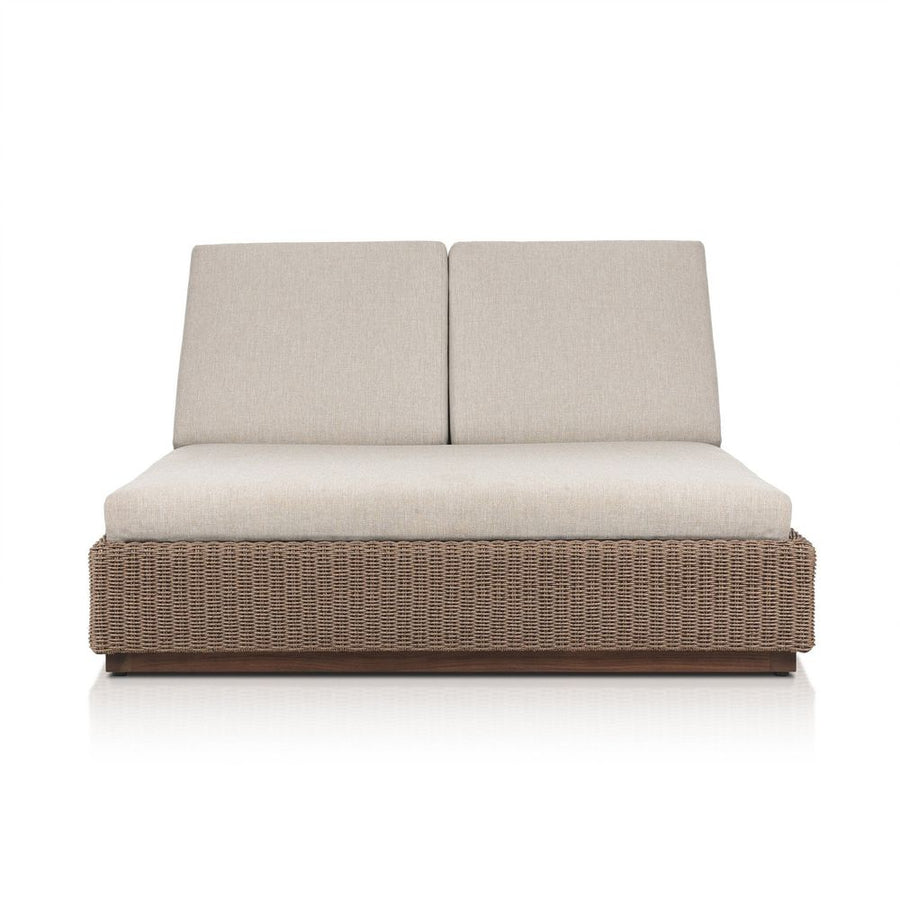 Outdoor Chaise & Sun Loungers Lorelei Outdoor Double Chaise - Alessi Buff