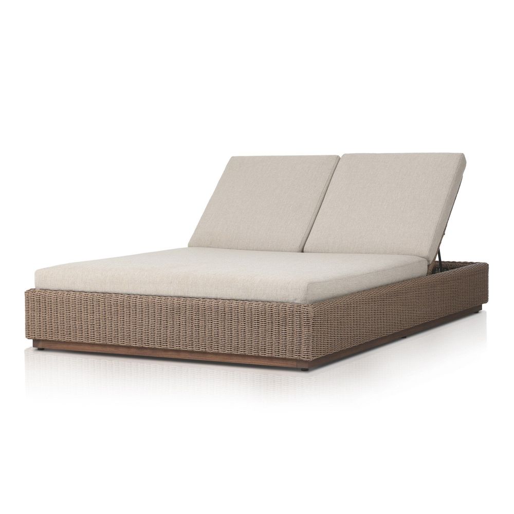Outdoor Chaise & Sun Loungers Lorelei Outdoor Double Chaise - Alessi Buff