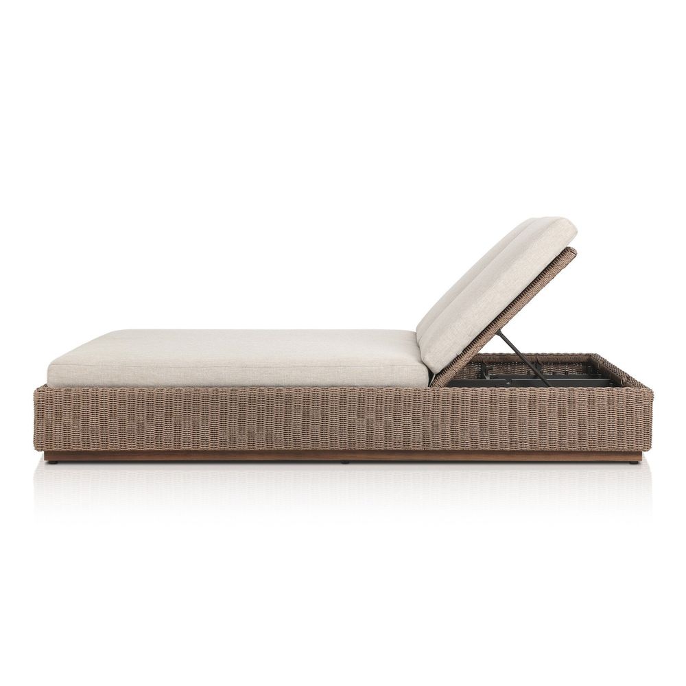 Outdoor Chaise & Sun Loungers Lorelei Outdoor Double Chaise - Alessi Buff