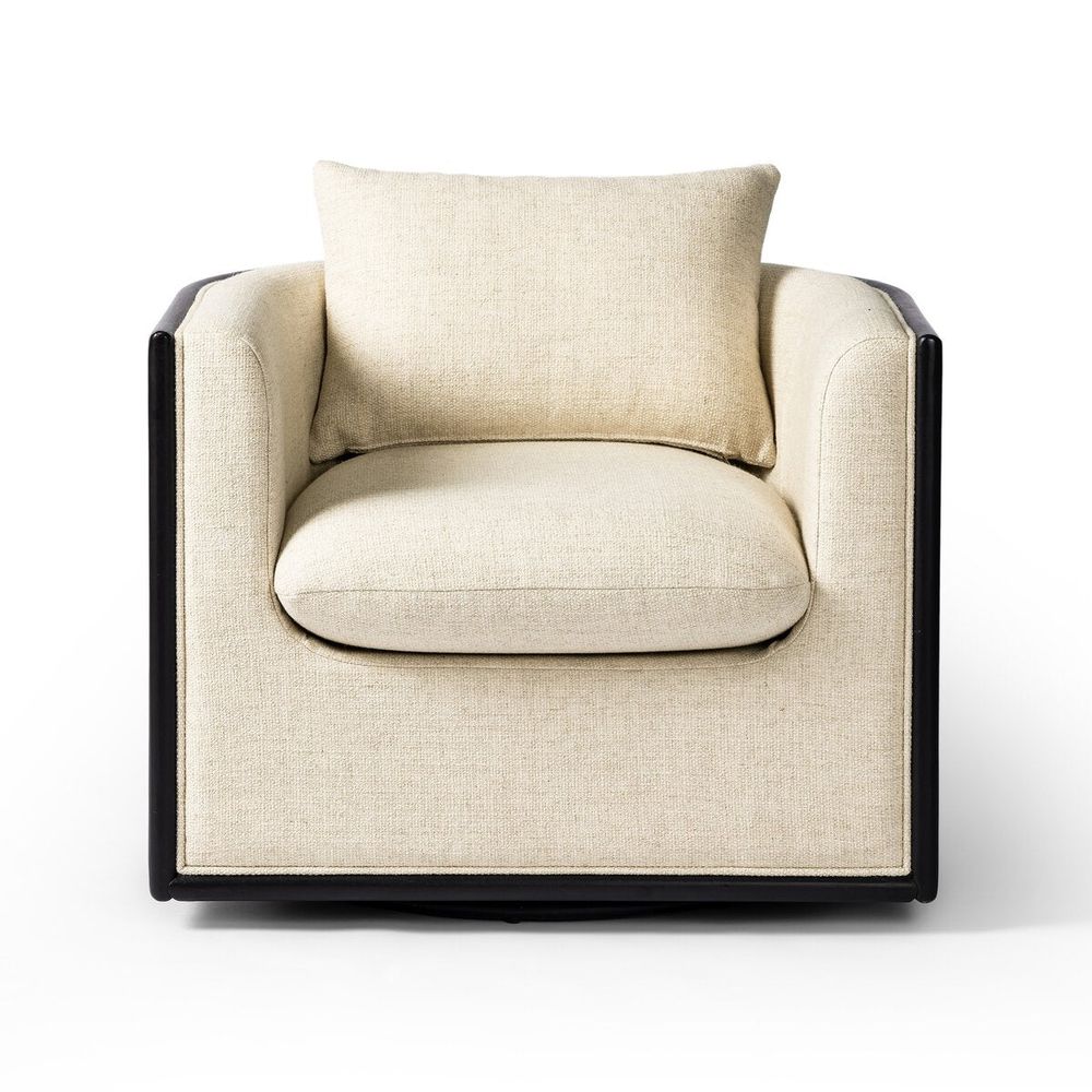 Lounge Chairs June Swivel Chair: Thames Cream