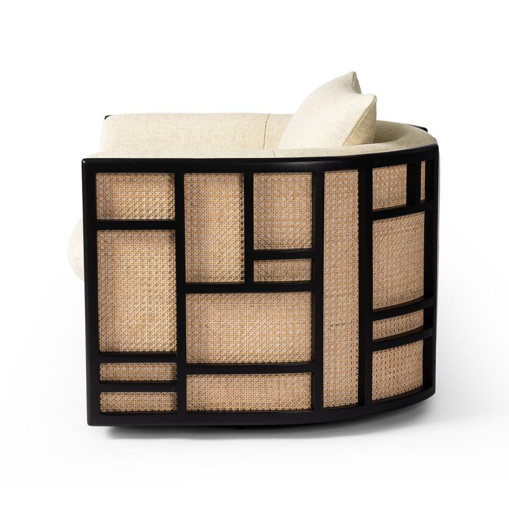 Lounge Chairs June Swivel Chair: Thames Cream
