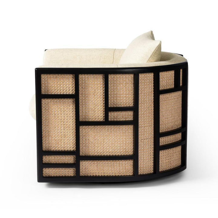 Lounge Chairs June Swivel Chair: Thames Cream