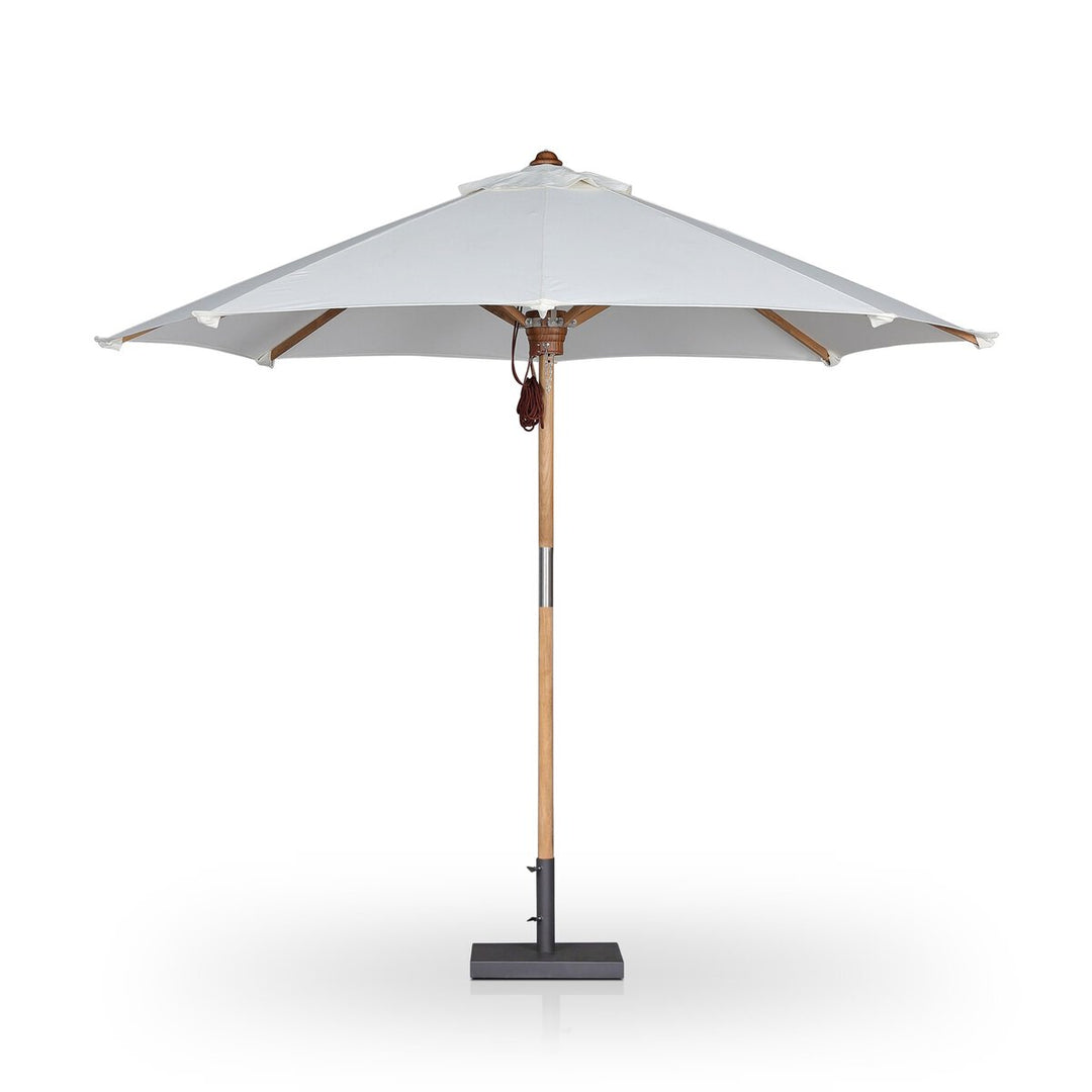 Santorini Outdoor Round Umbrella - Arashi Salt