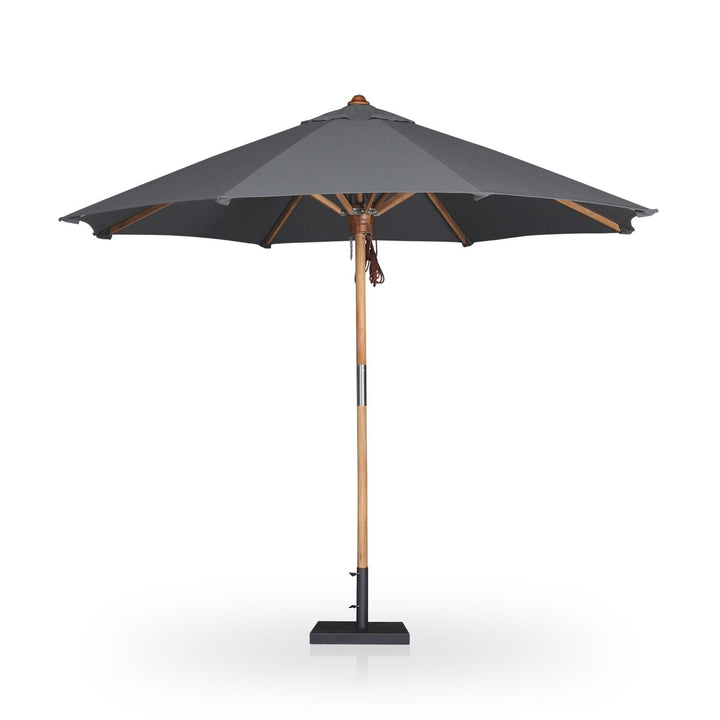 Santorini Outdoor Round Umbrella - Arashi Graphite