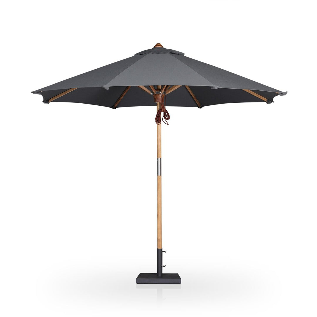 Santorini Outdoor Round Umbrella - Arashi Graphite