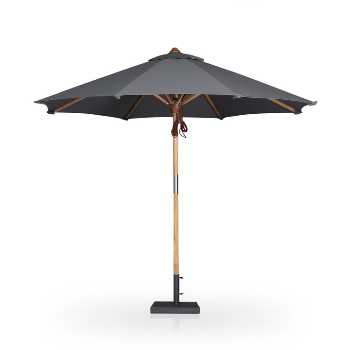 Santorini Outdoor Round Umbrella - Arashi Graphite