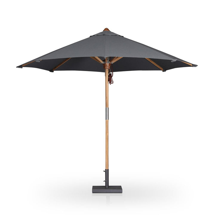 Santorini Outdoor Round Umbrella - Arashi Graphite