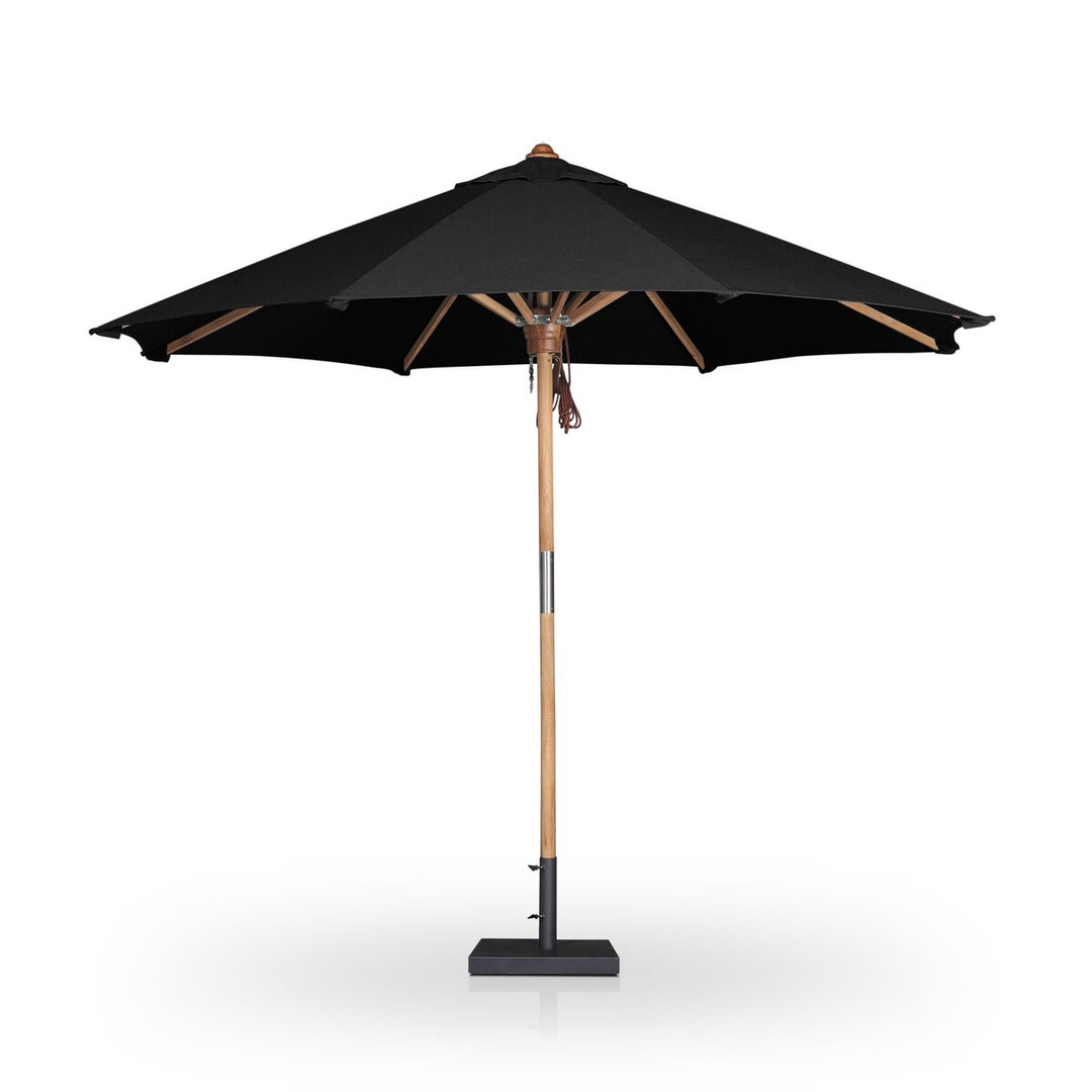 Santorini Outdoor Round Umbrella - Arashi Black