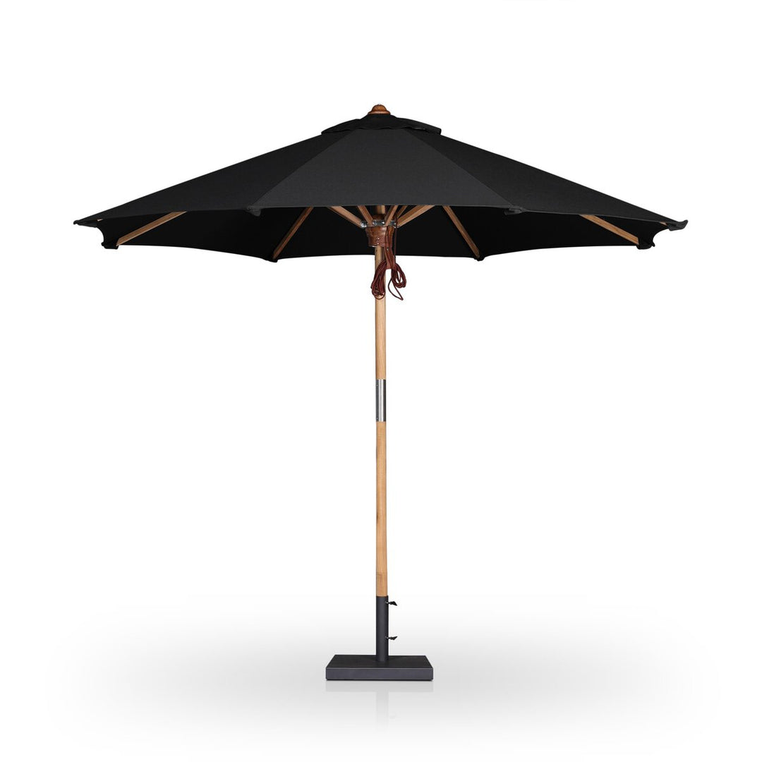 Santorini Outdoor Round Umbrella - Arashi Black