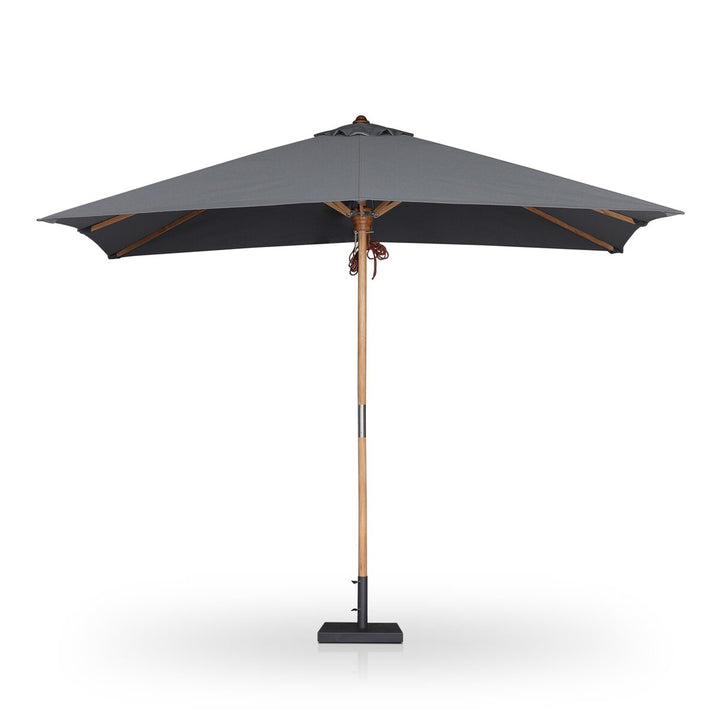 Santorini Outdoor Rectangular Umbrella - Arashi Graphite