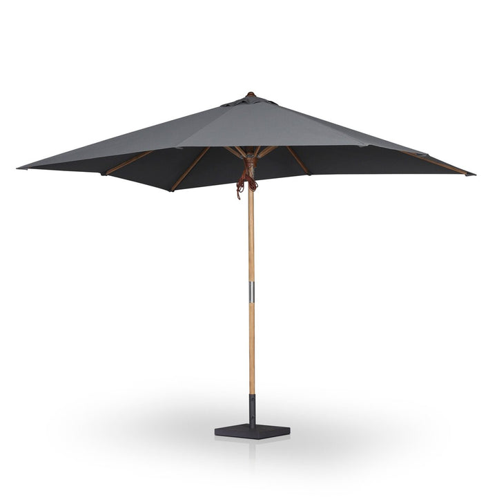 Santorini Outdoor Rectangular Umbrella - Arashi Graphite