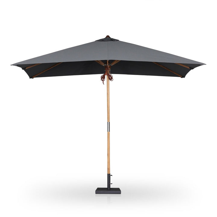 Santorini Outdoor Rectangular Umbrella - Arashi Graphite