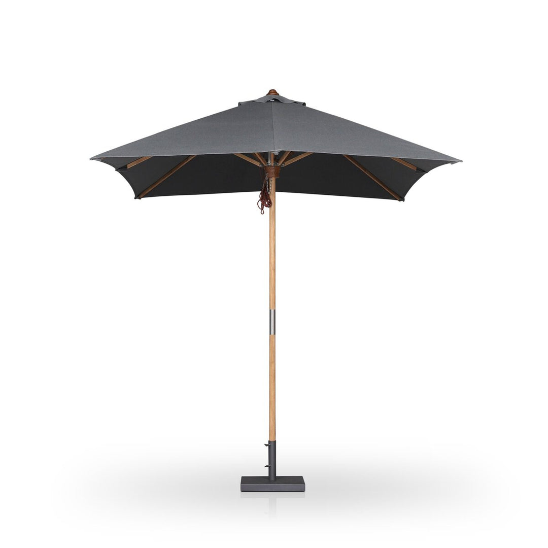 Santorini Outdoor Rectangular Umbrella - Arashi Graphite