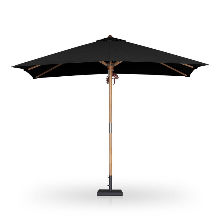 Santorini Outdoor Rectangular Umbrella - Arashi Black