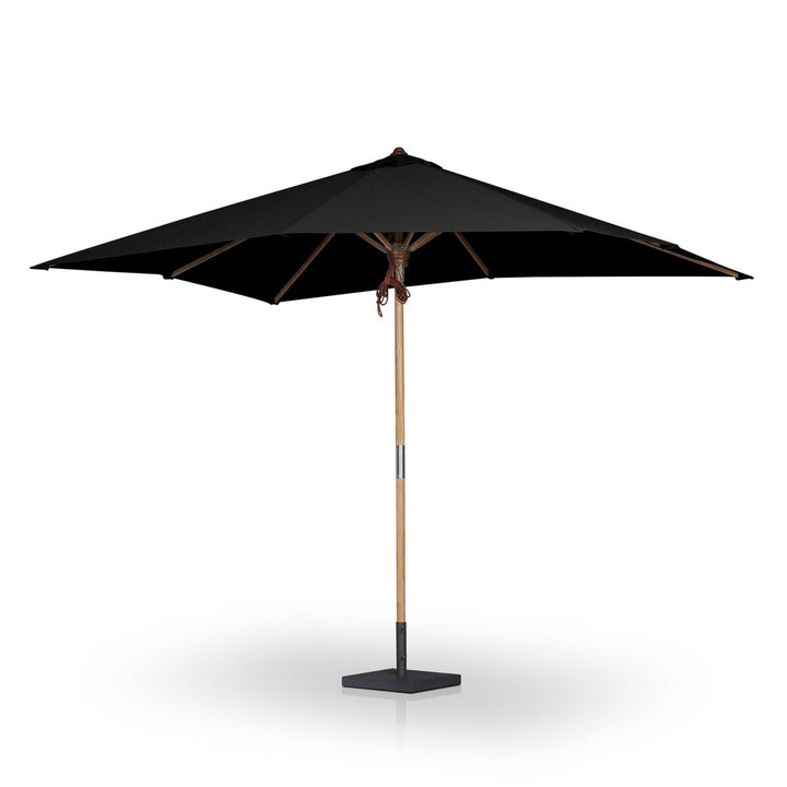 Santorini Outdoor Rectangular Umbrella - Arashi Black