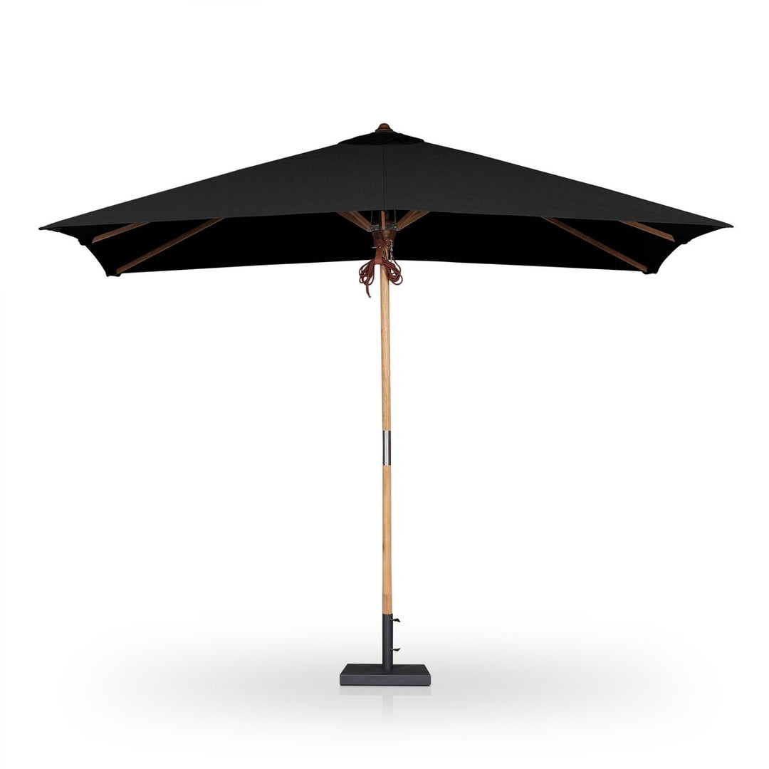 Santorini Outdoor Rectangular Umbrella - Arashi Black