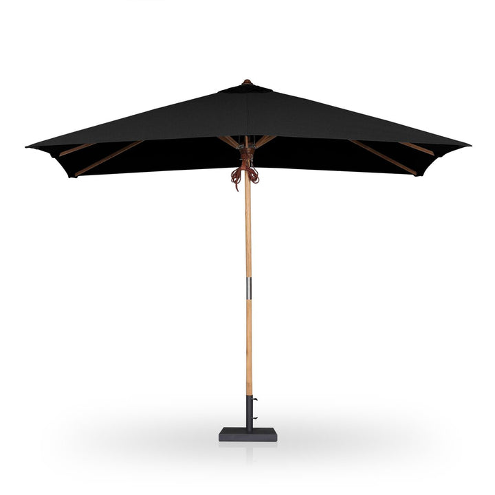 Santorini Outdoor Rectangular Umbrella - Arashi Black