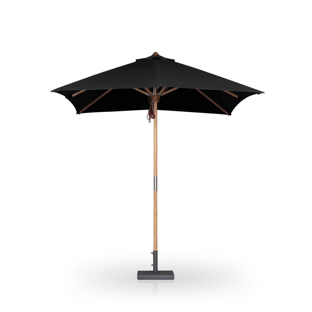 Santorini Outdoor Rectangular Umbrella - Arashi Black