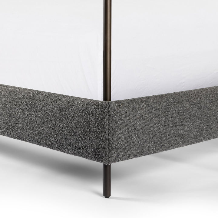 Sullivan Canopy Bed - Knoll Charcoal - Queen