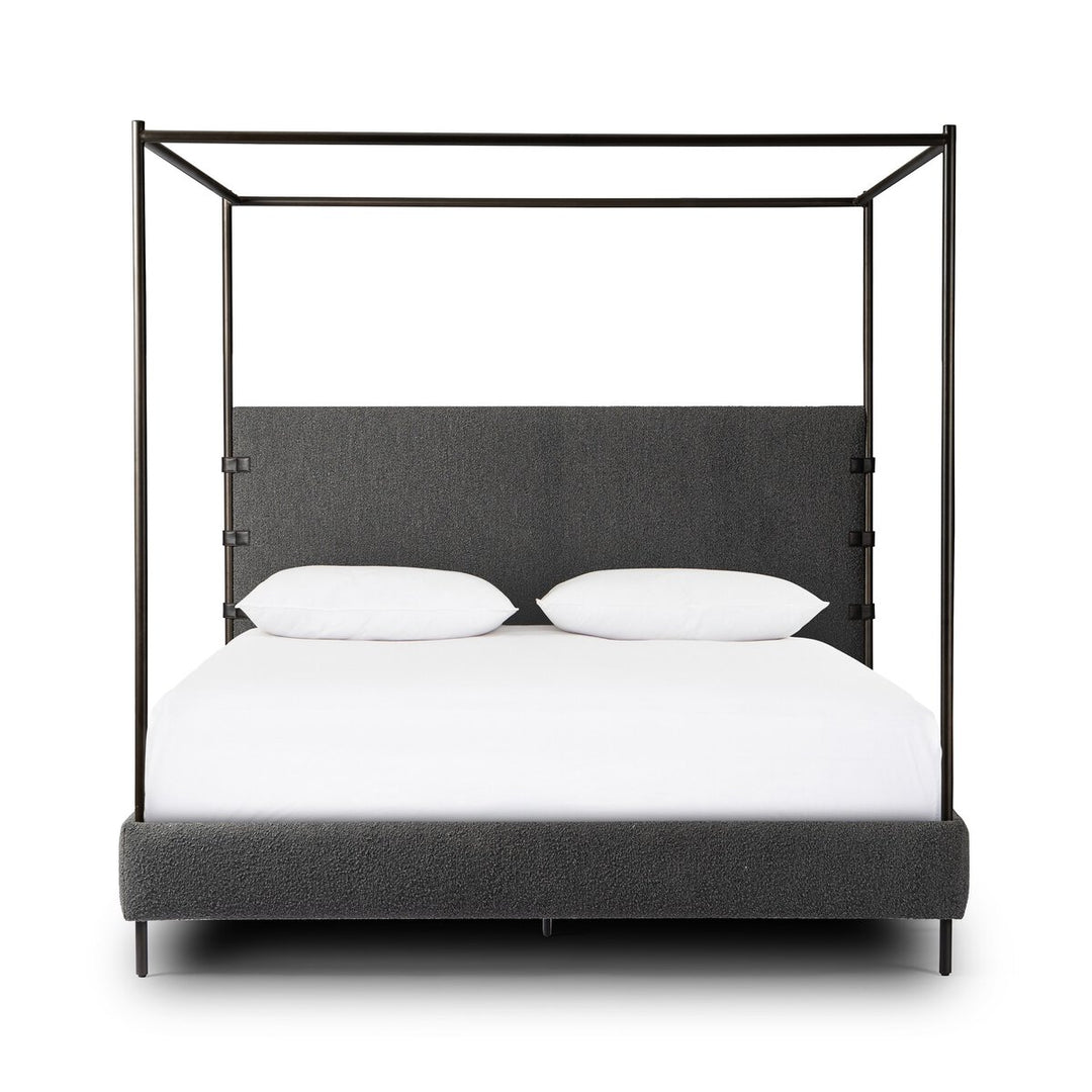 Sullivan Canopy Bed - Knoll Charcoal - Queen