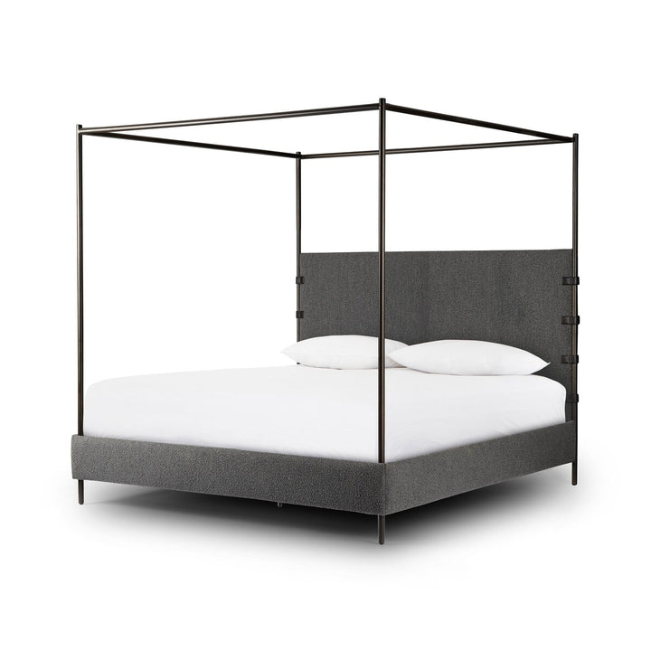 Sullivan Canopy Bed - Knoll Charcoal - Queen