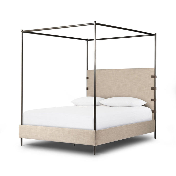 Jackson Canopy Bed - Palm Ecru - Queen