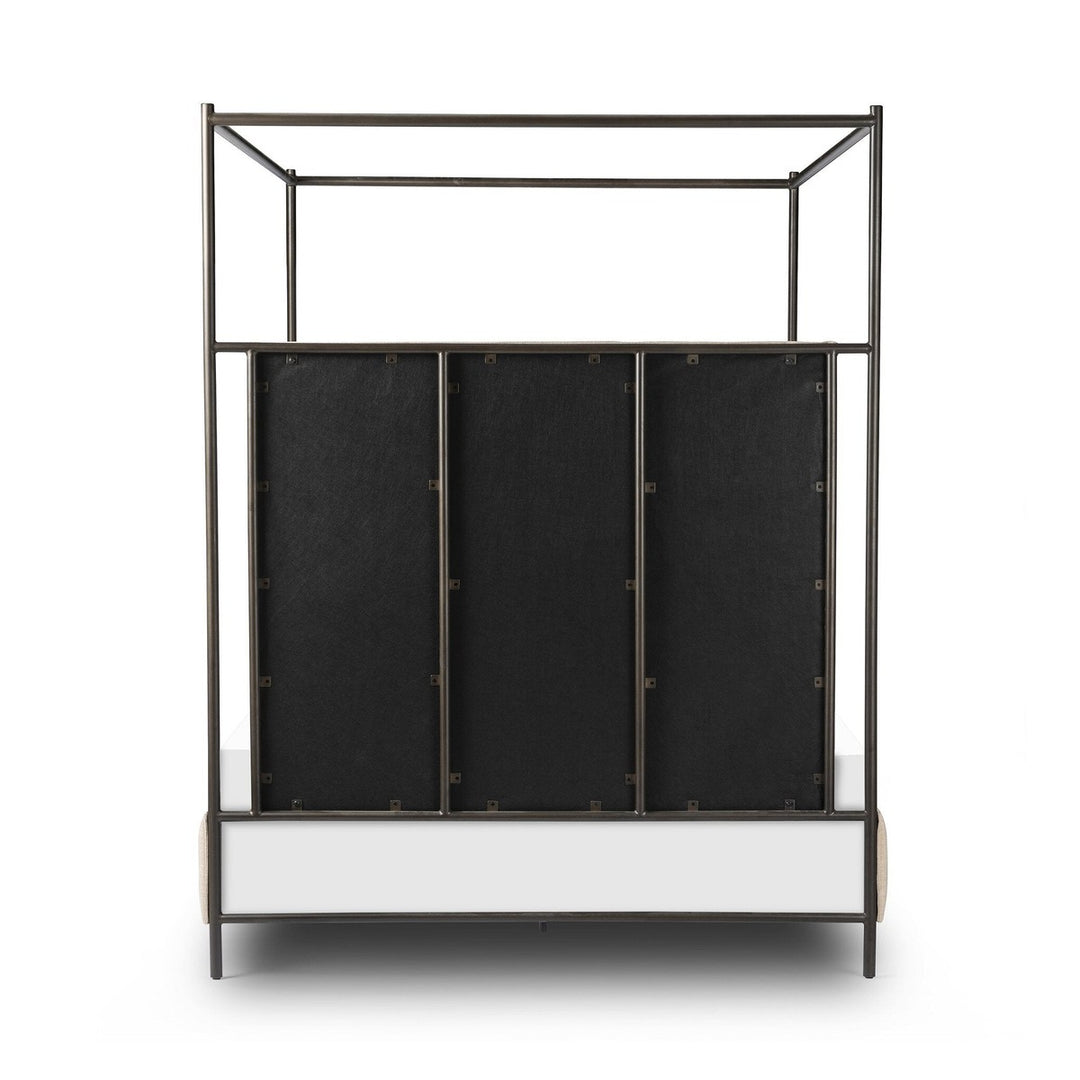 Laurel Canopy Bed - Palm Ecru - Beige, Black