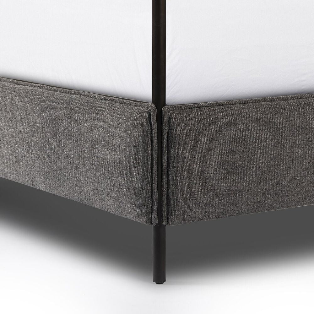 Leigh Canopy Bed: San Remo Ash - Waxed Black