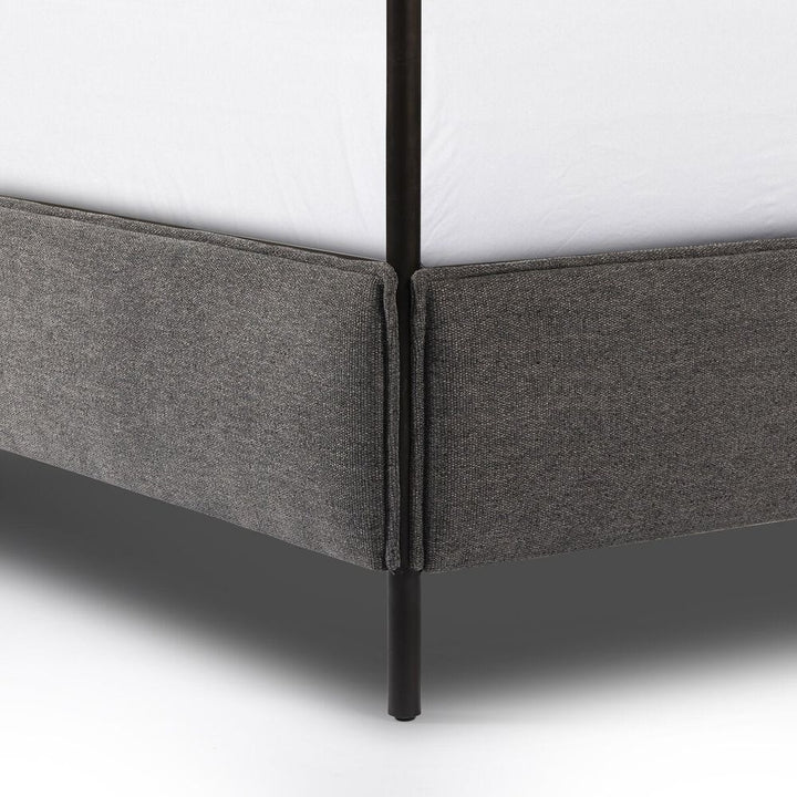 Leigh Canopy Bed: San Remo Ash - Waxed Black