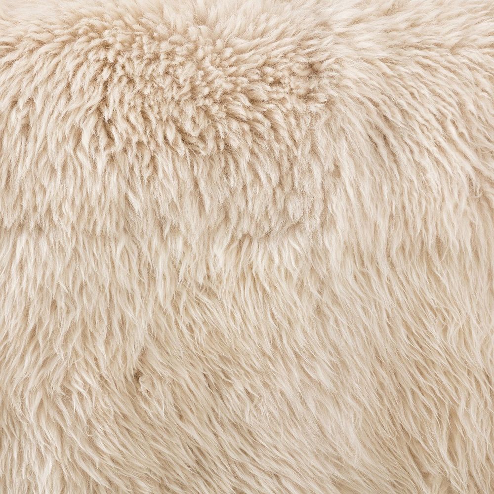 Sandro Chair: Champagne Mongolian Fur - Almond