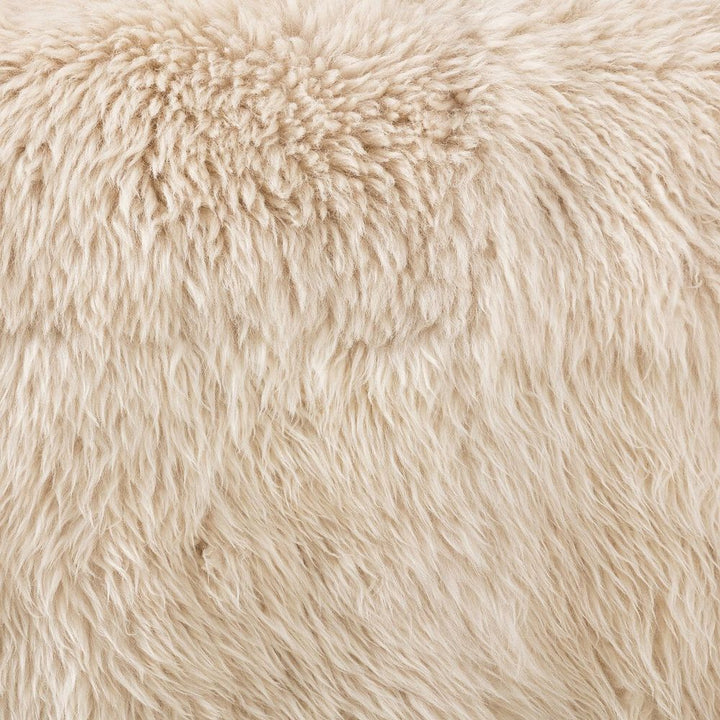 Sandro Chair: Champagne Mongolian Fur - Almond