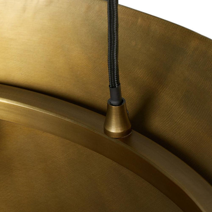 Branson Chandelier: Aged Brass Iron - Jet Black