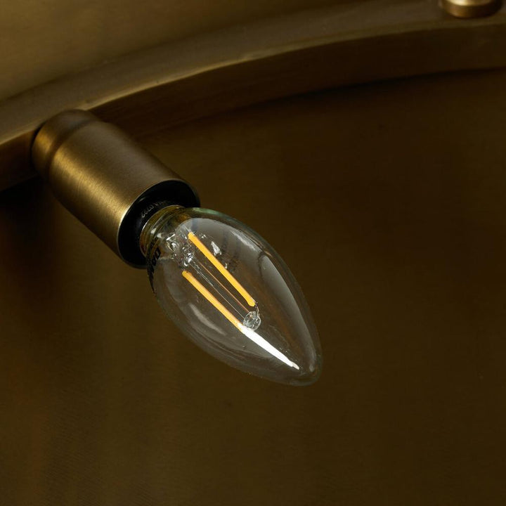 Branson Chandelier: Aged Brass Iron - Jet Black