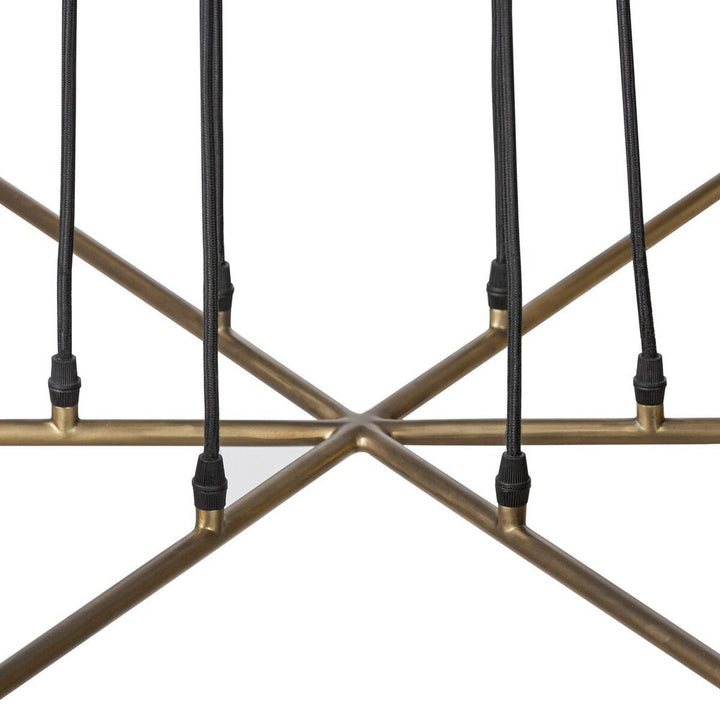 Keller Chandelier Aged Brass