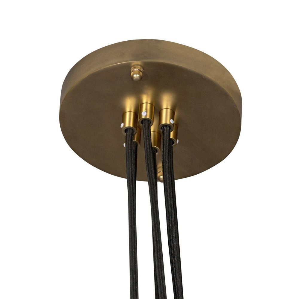 Keller Chandelier Aged Brass