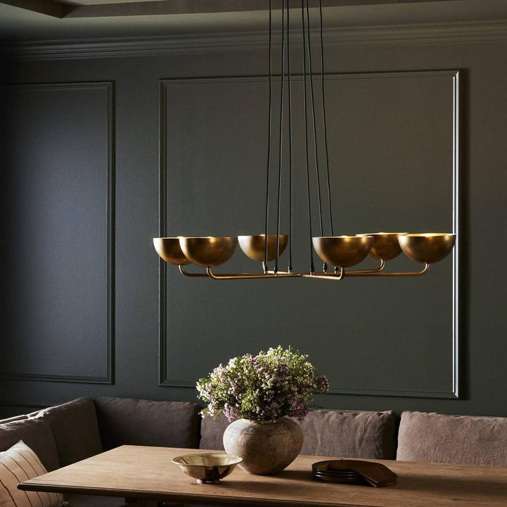Keller Chandelier Aged Brass