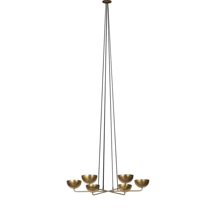 Keller Chandelier Aged Brass