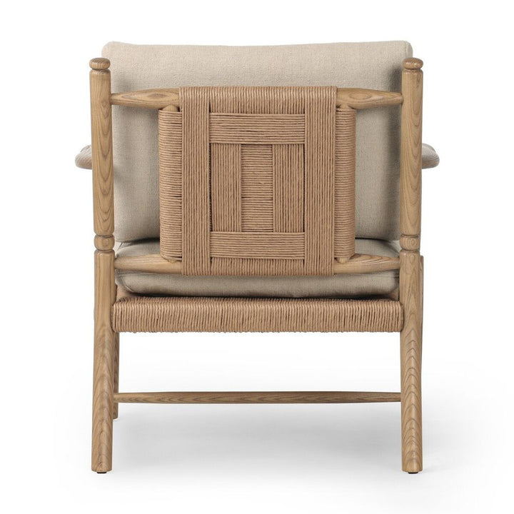 Bethan Chair: Antwerp Taupe - Natural Paper Rush - Distressed Sable