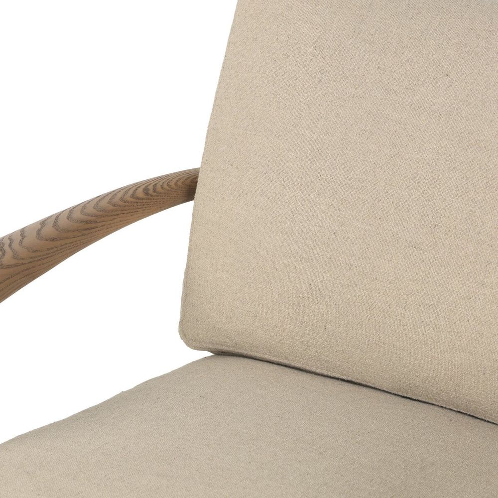 Bethan Chair: Antwerp Taupe - Natural Paper Rush - Distressed Sable