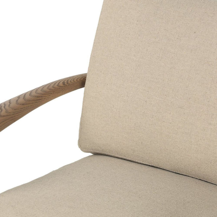 Bethan Chair: Antwerp Taupe - Natural Paper Rush - Distressed Sable