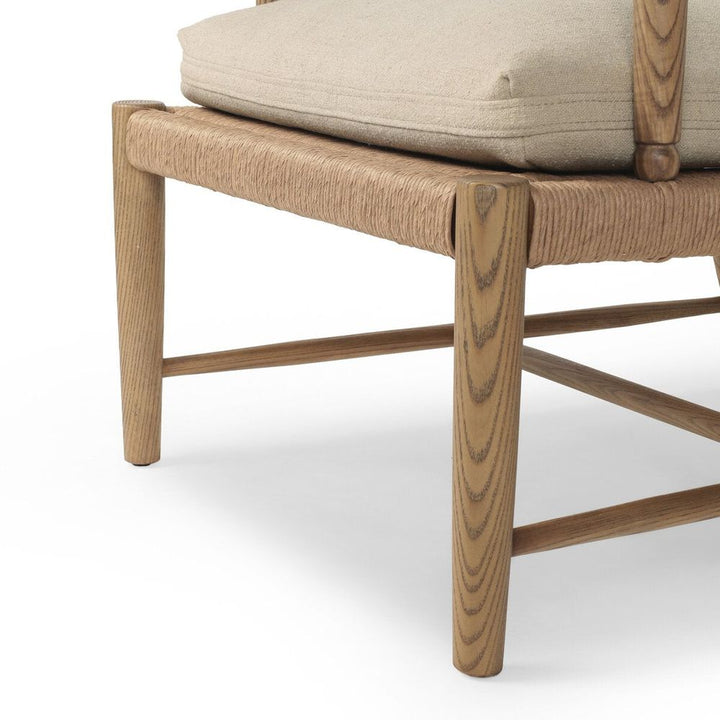 Bethan Chair: Antwerp Taupe - Natural Paper Rush - Distressed Sable