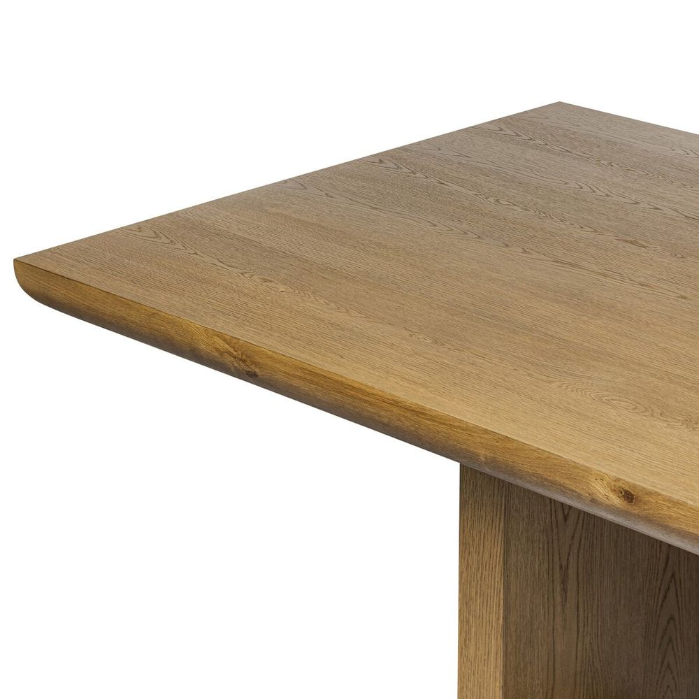 Garrett Dining Table: Amber Oak - Amber Oak Veneer