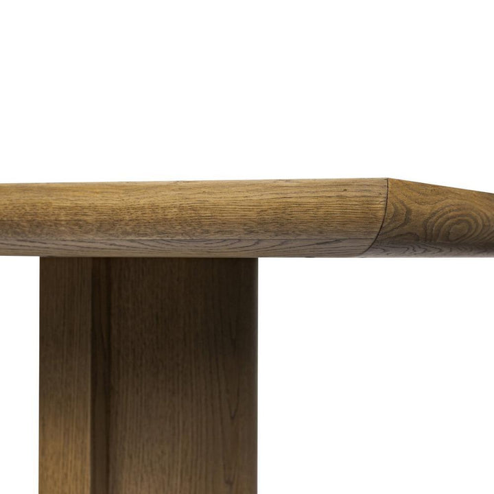 Garrett Dining Table: Amber Oak - Amber Oak Veneer